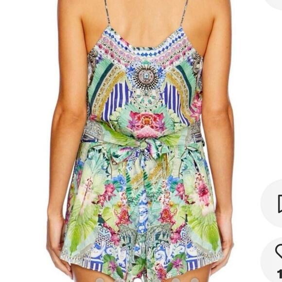 Camilla The Bahia Bliss Shoestring silk Playsuit sz M - Picture 3 of 14